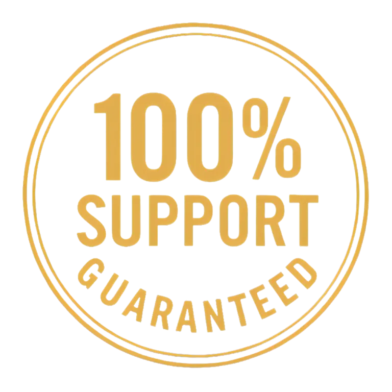 SodaTide 100% support guaranteed seal